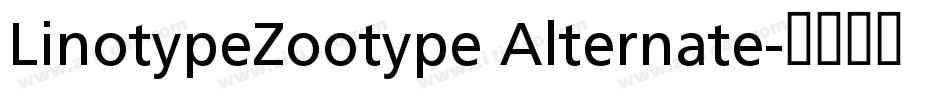 LinotypeZootype Alternate字体转换